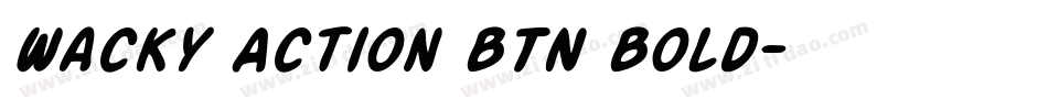 Wacky Action BTN Bold字体转换